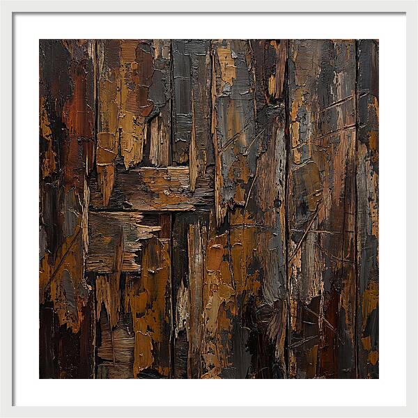 Distressed Wood Expressionism