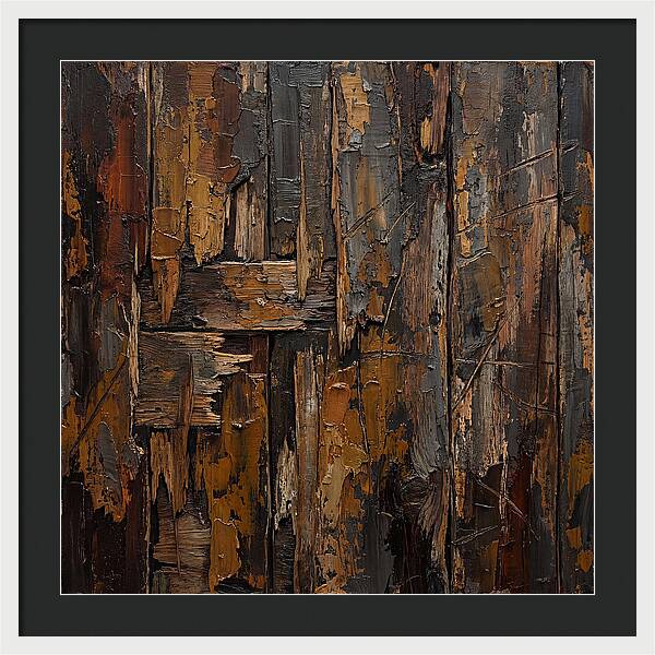 Distressed Wood Expressionism