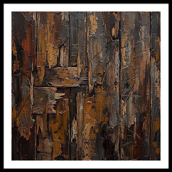 Distressed Wood Expressionism