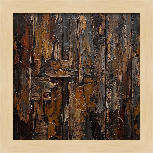 Distressed Wood Expressionism
