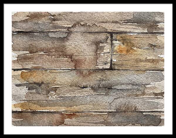 Distressed Wood Watercolor