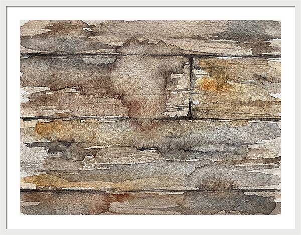 Distressed Wood Watercolor