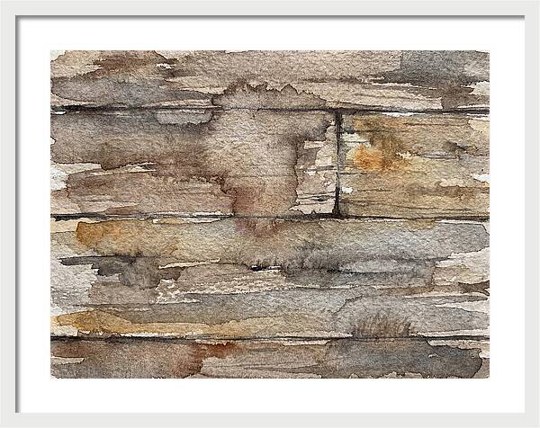 Distressed Wood Watercolor