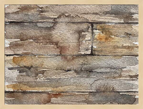 Distressed Wood Watercolor