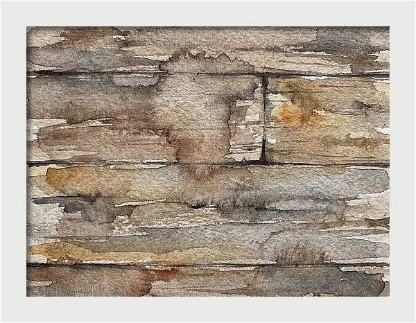 Distressed Wood Watercolor