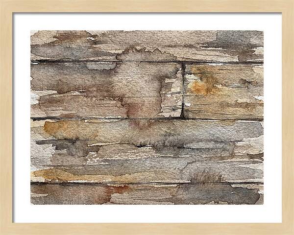 Distressed Wood Watercolor