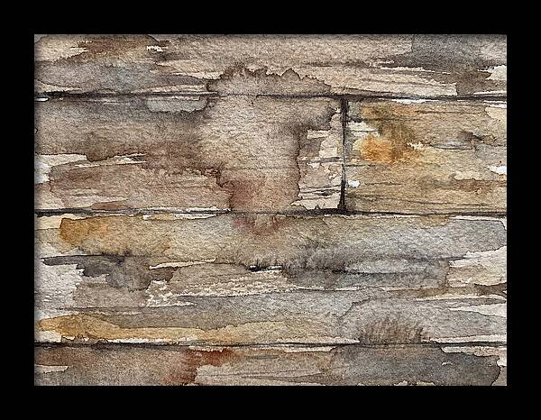Distressed Wood Watercolor