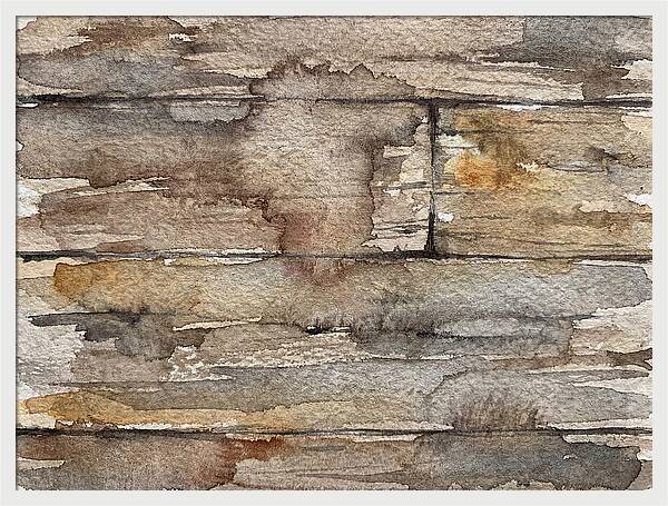 Distressed Wood Watercolor