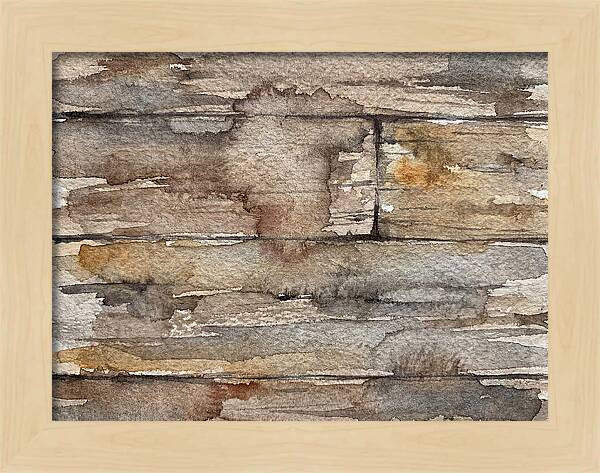 Distressed Wood Watercolor
