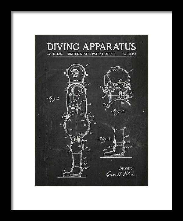 Diving Apparatus Atmospheric Diving Suit Chalkboard Patent Us711342
