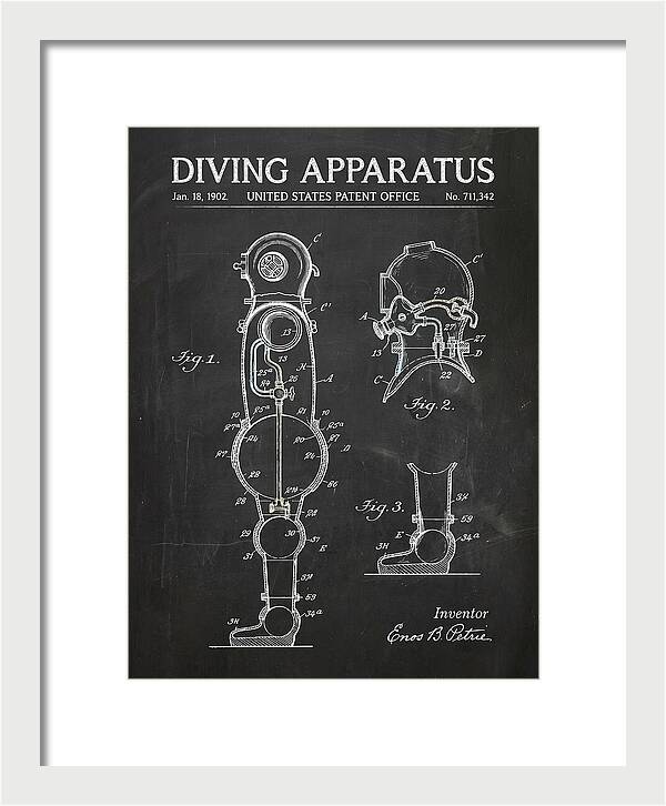 Diving Apparatus Atmospheric Diving Suit Chalkboard Patent Us711342