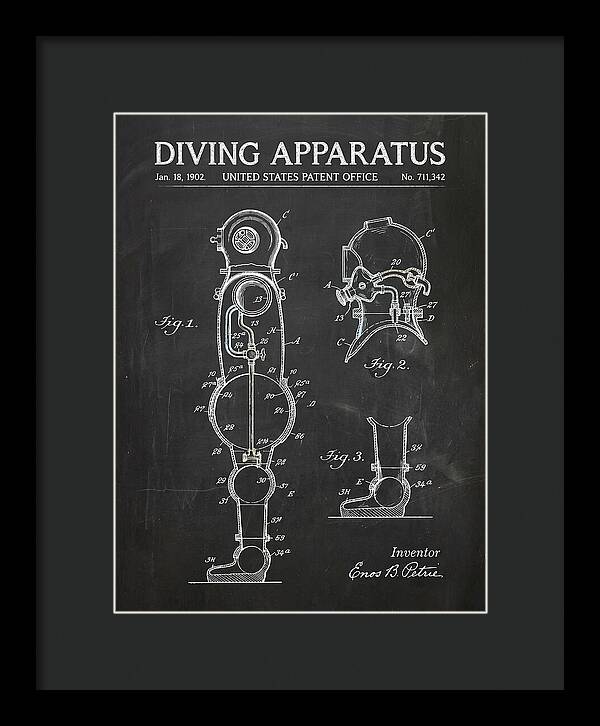Diving Apparatus Atmospheric Diving Suit Chalkboard Patent Us711342