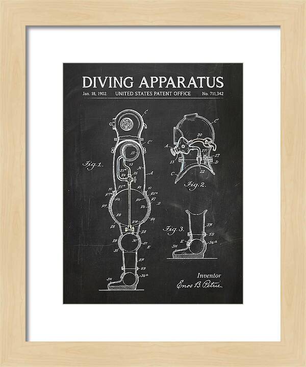 Diving Apparatus Atmospheric Diving Suit Chalkboard Patent Us711342