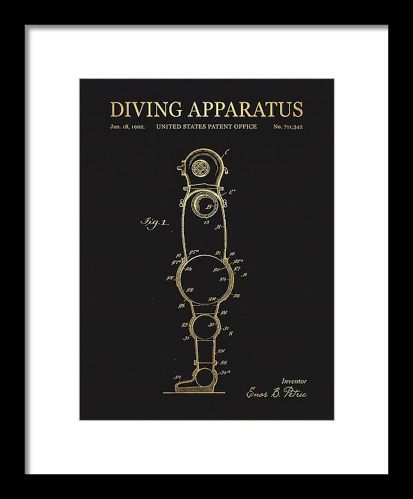 Diving Apparatus Atmospheric Diving Suit Gold Patent Us711342