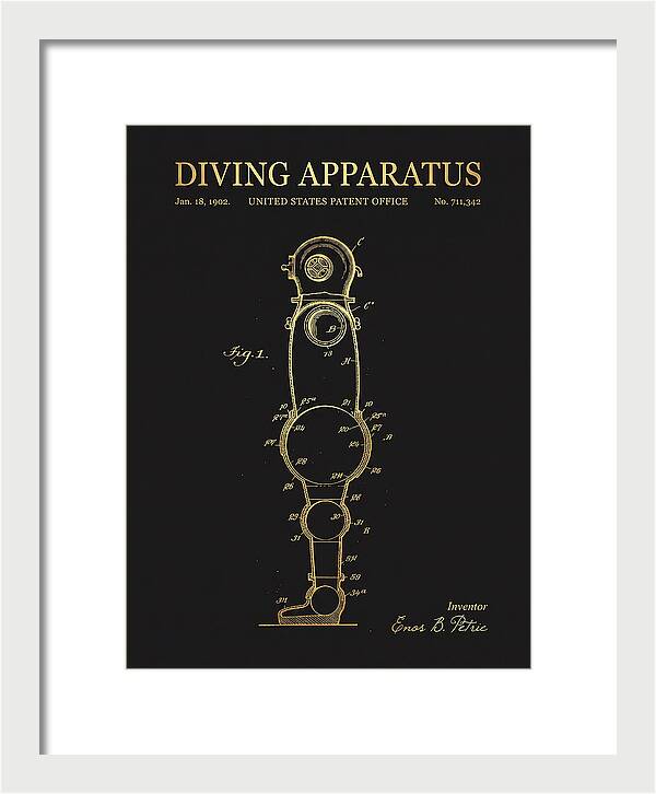Diving Apparatus Atmospheric Diving Suit Gold Patent Us711342