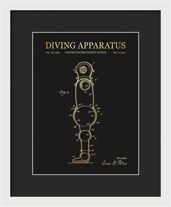 Diving Apparatus Atmospheric Diving Suit Gold Patent Us711342