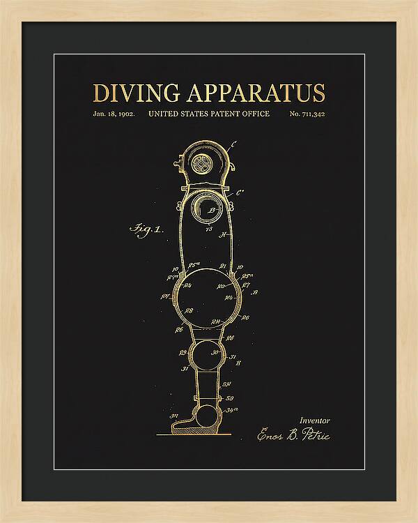 Diving Apparatus Atmospheric Diving Suit Gold Patent Us711342