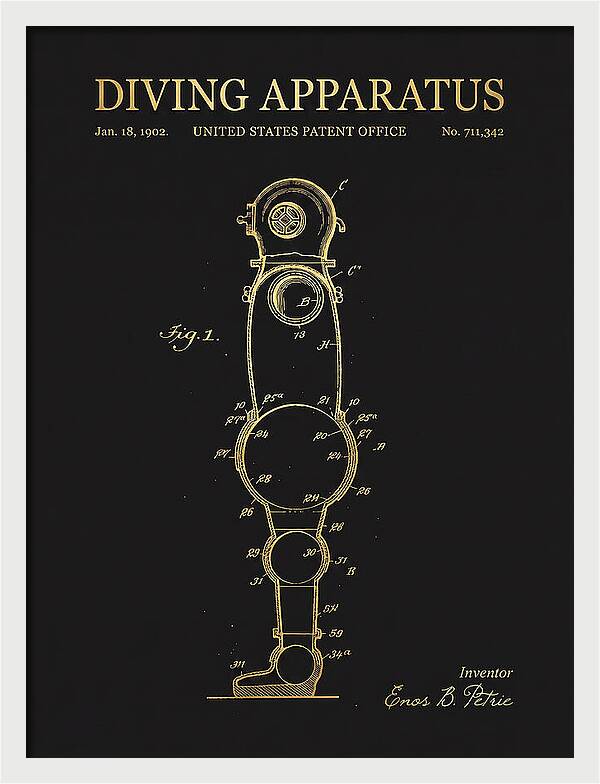 Diving Apparatus Atmospheric Diving Suit Gold Patent Us711342