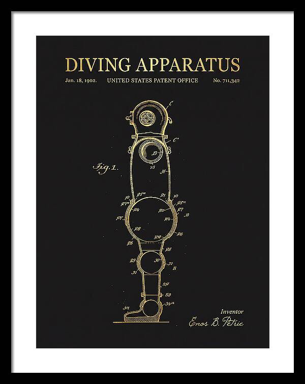 Diving Apparatus Atmospheric Diving Suit Gold Patent Us711342