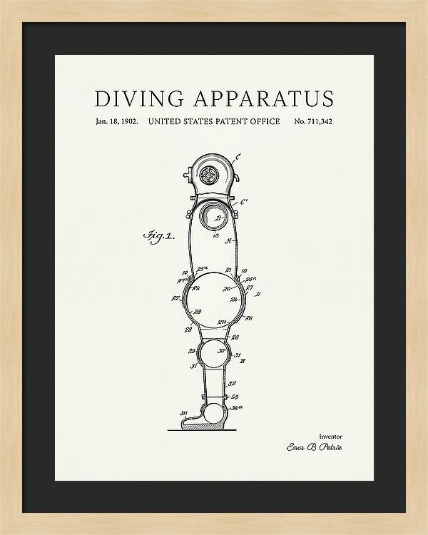 Diving Apparatus Atmospheric Diving Suit Minimalist Patent Us711342