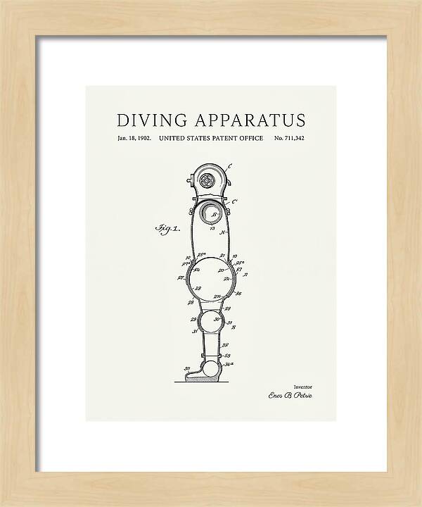 Diving Apparatus Atmospheric Diving Suit Minimalist Patent Us711342