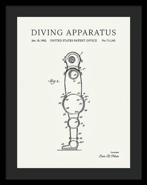 Diving Apparatus Atmospheric Diving Suit Minimalist Patent Us711342