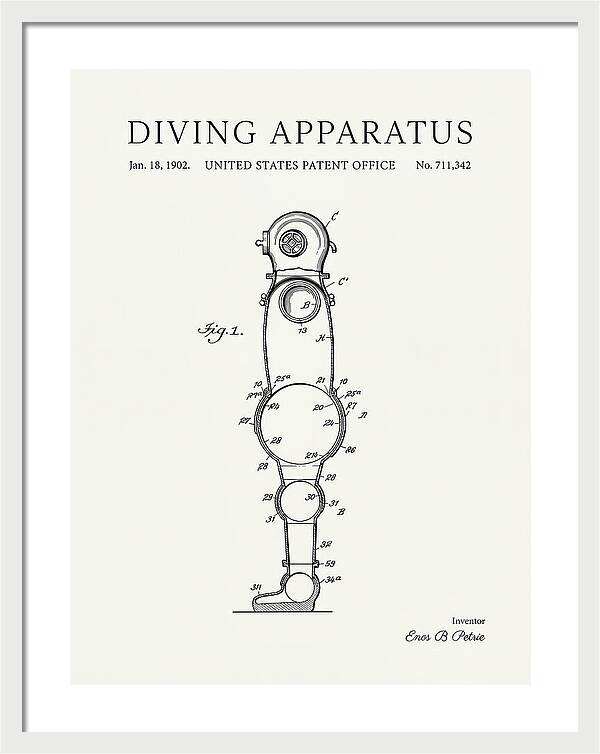 Diving Apparatus Atmospheric Diving Suit Minimalist Patent Us711342