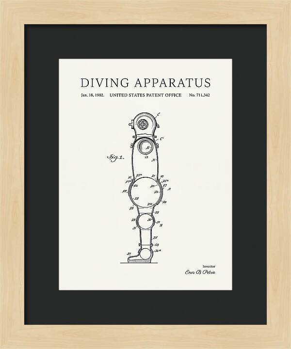 Diving Apparatus Atmospheric Diving Suit Minimalist Patent Us711342