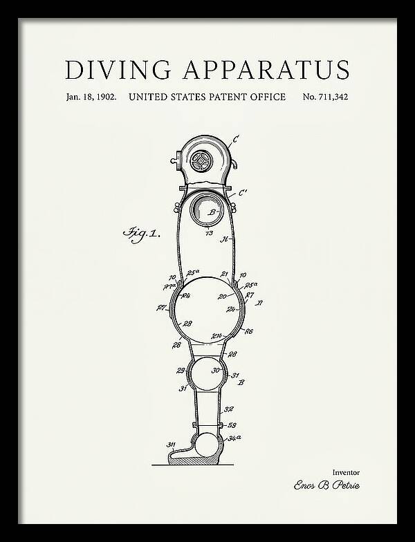 Diving Apparatus Atmospheric Diving Suit Minimalist Patent Us711342