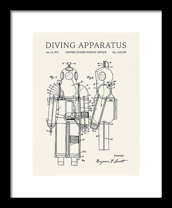 Diving Apparatus Submarine Escape Suit Minimalist Patent Us1327679a