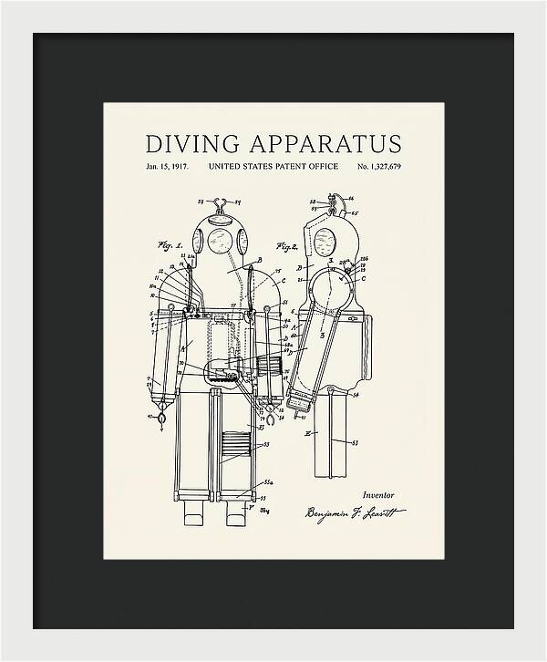 Diving Apparatus Submarine Escape Suit Minimalist Patent Us1327679a