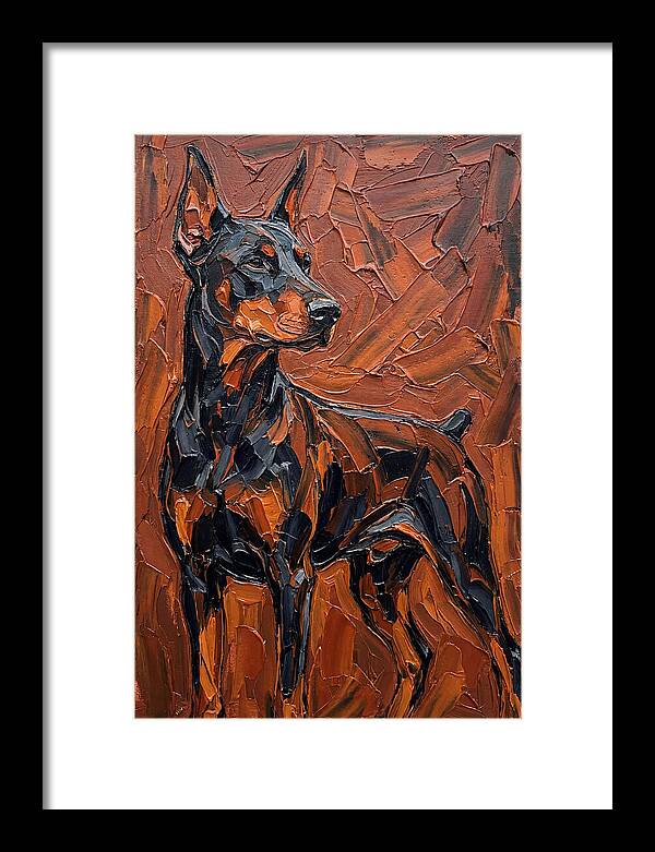 Doberman In Bold Colors