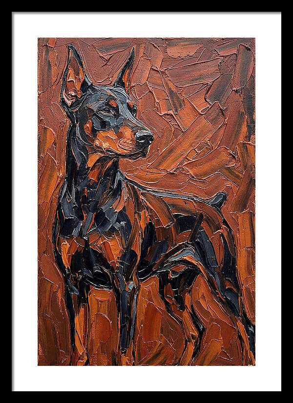 Doberman In Bold Colors