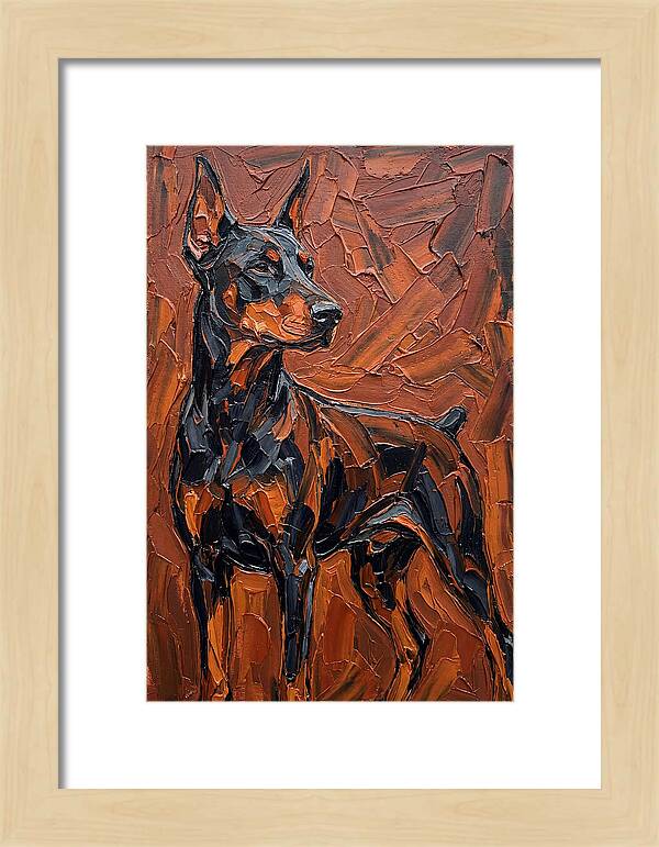 Doberman In Bold Colors
