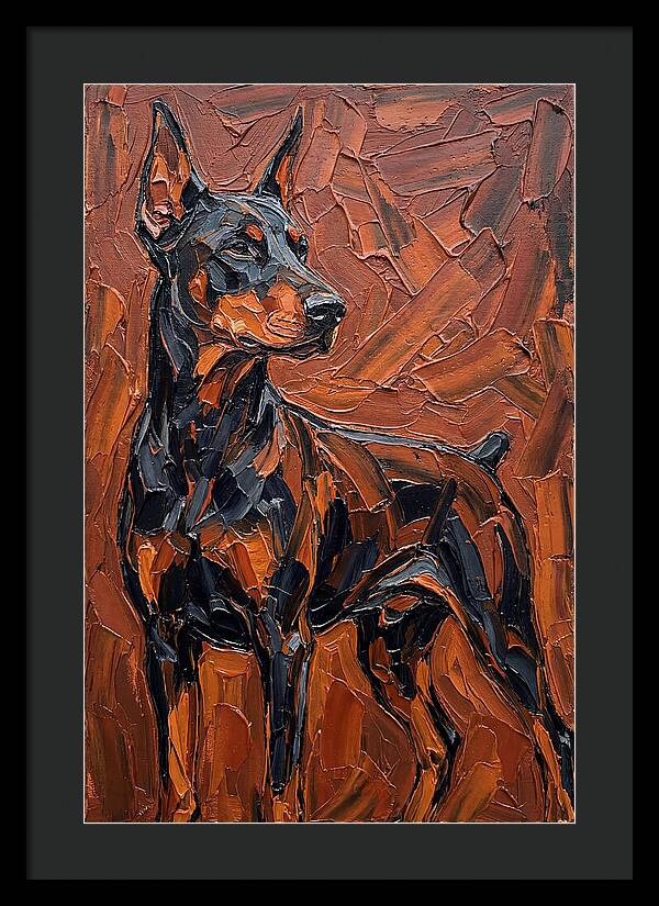 Doberman In Bold Colors
