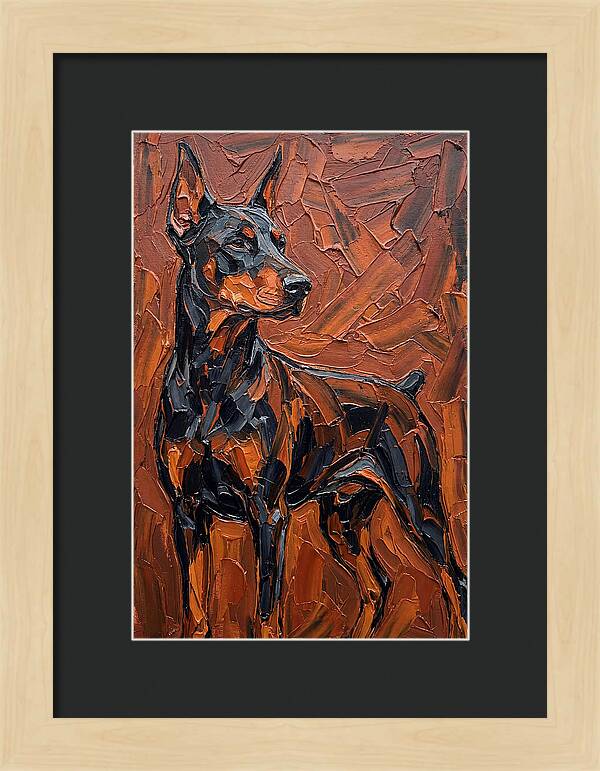 Doberman In Bold Colors