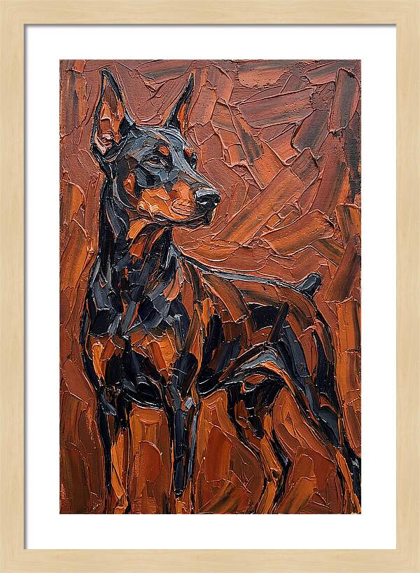 Doberman In Bold Colors