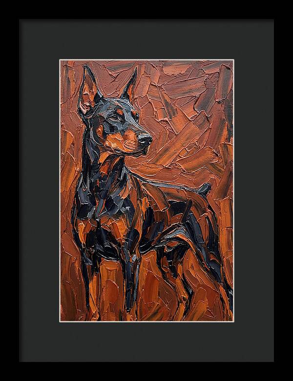 Doberman In Bold Colors