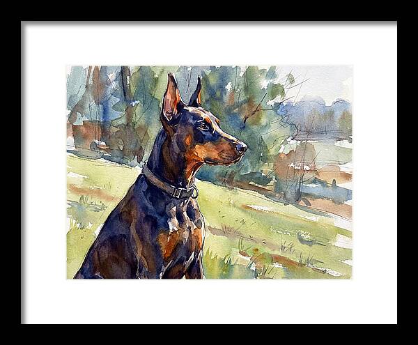 Doberman In Nature