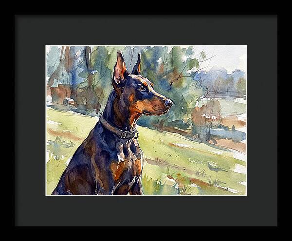 Doberman In Nature