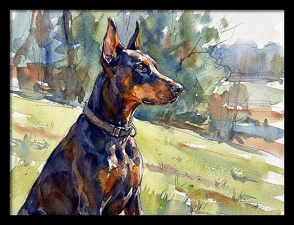 Doberman In Nature