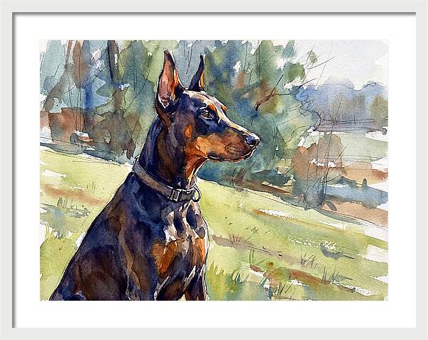 Doberman In Nature
