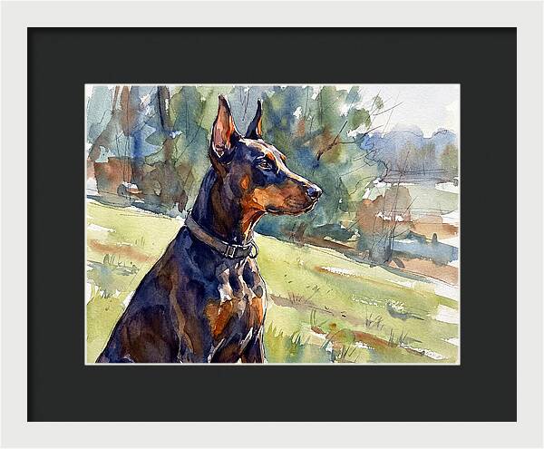 Doberman In Nature