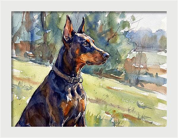 Doberman In Nature
