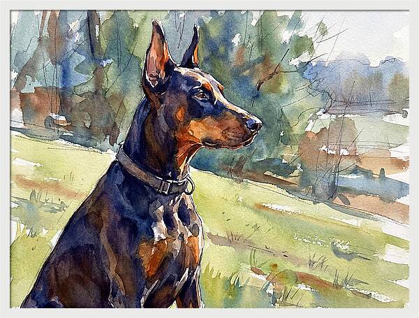 Doberman In Nature