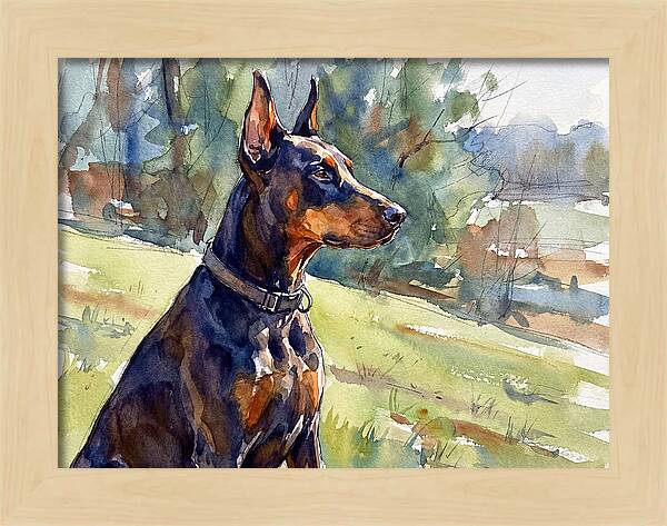 Doberman In Nature
