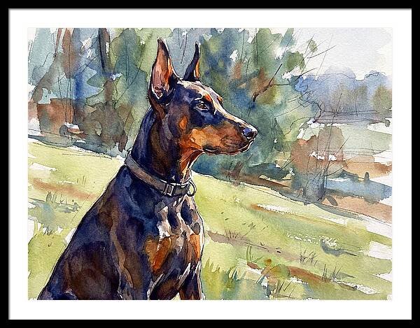 Doberman In Nature
