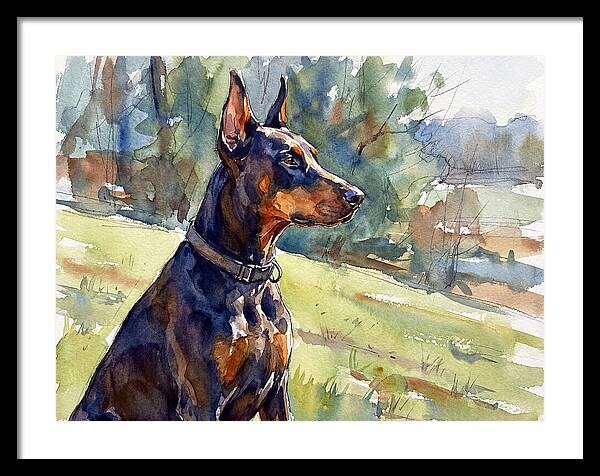 Doberman In Nature