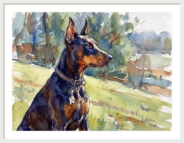 Doberman In Nature
