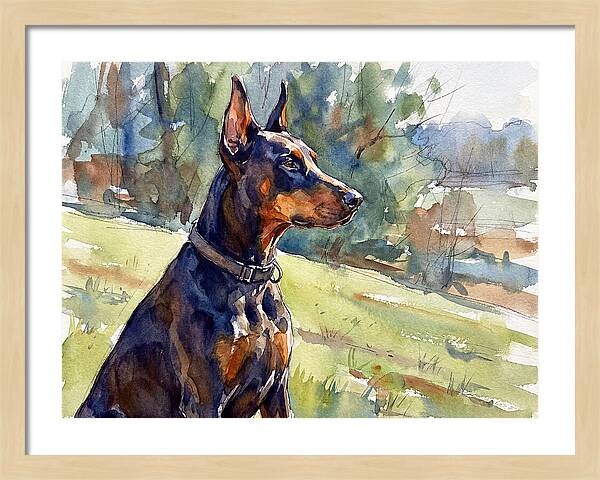 Doberman In Nature